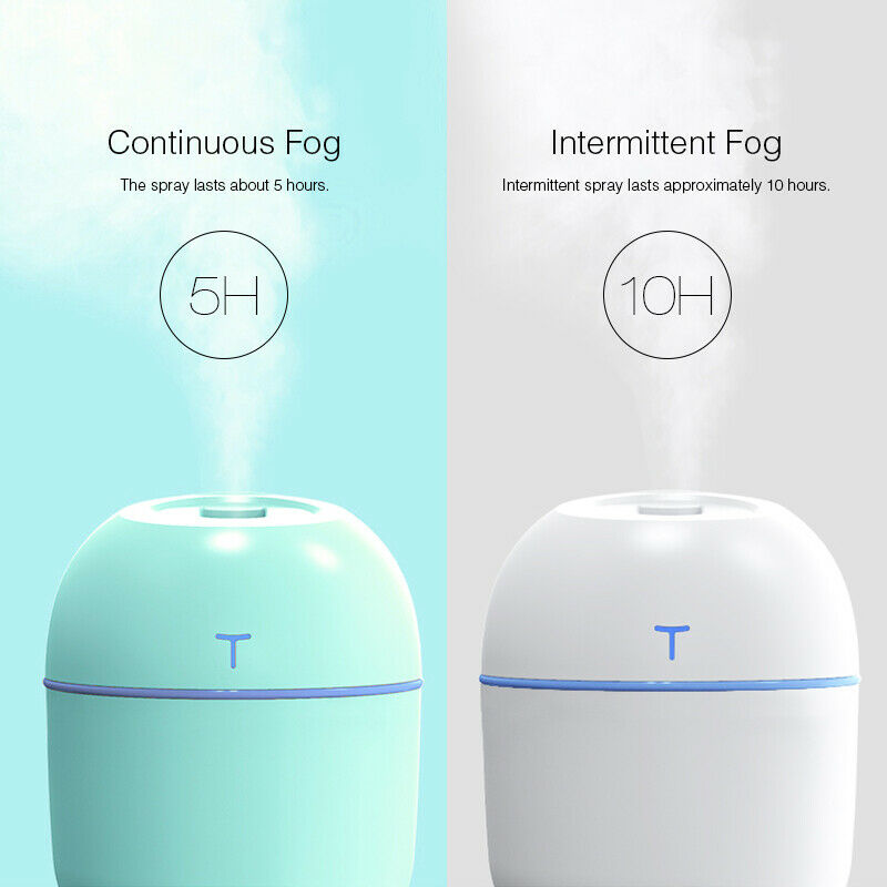 Air Humidifier Mini Ultrasonic USB Essential Oil Diffuser Car Purifier LED Nigh