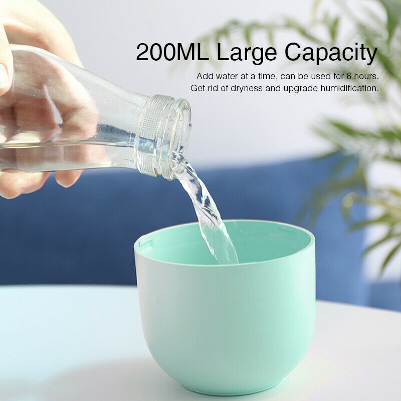 Air Humidifier Mini Ultrasonic USB Essential Oil Diffuser Car Purifier LED Nigh